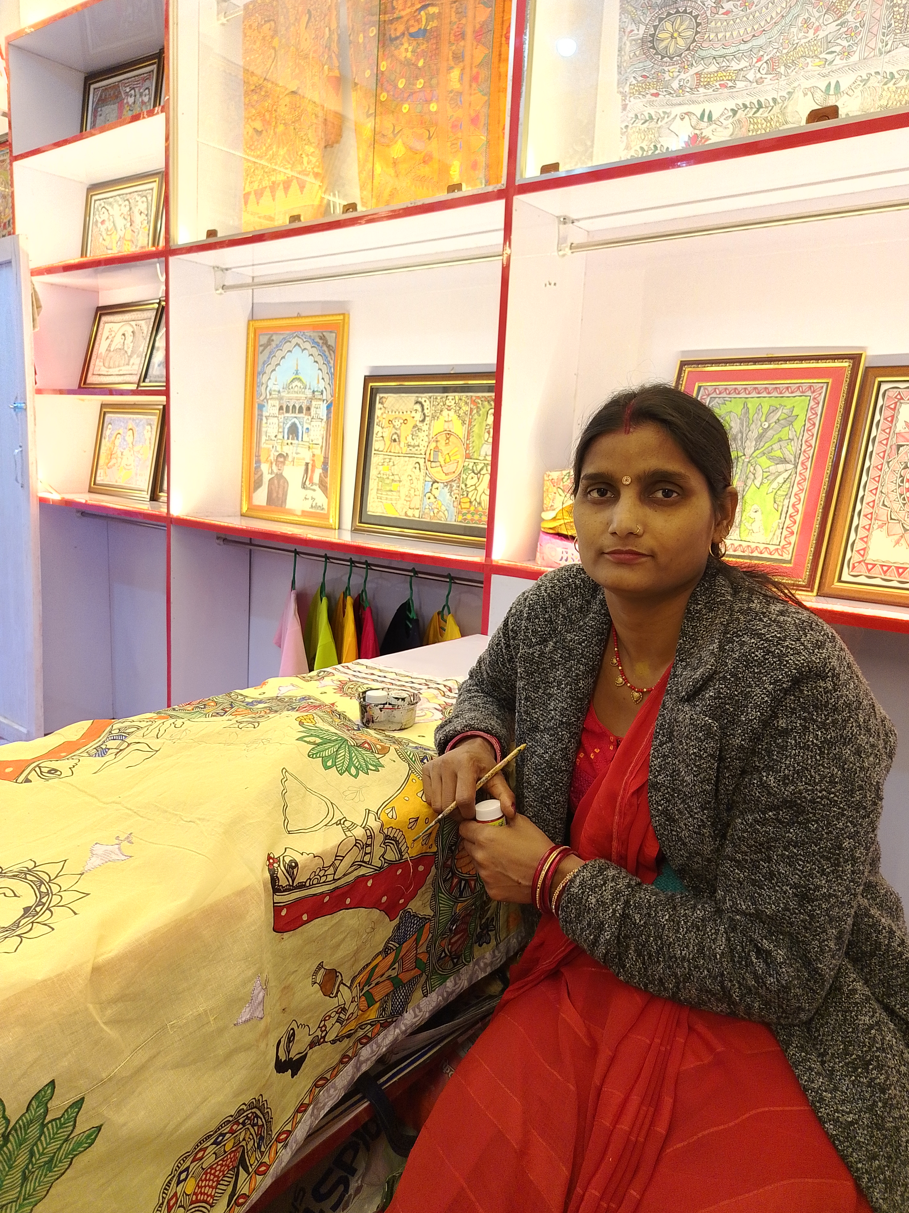 About Poonam Mithila Art(Poonam jha was making beutifull art