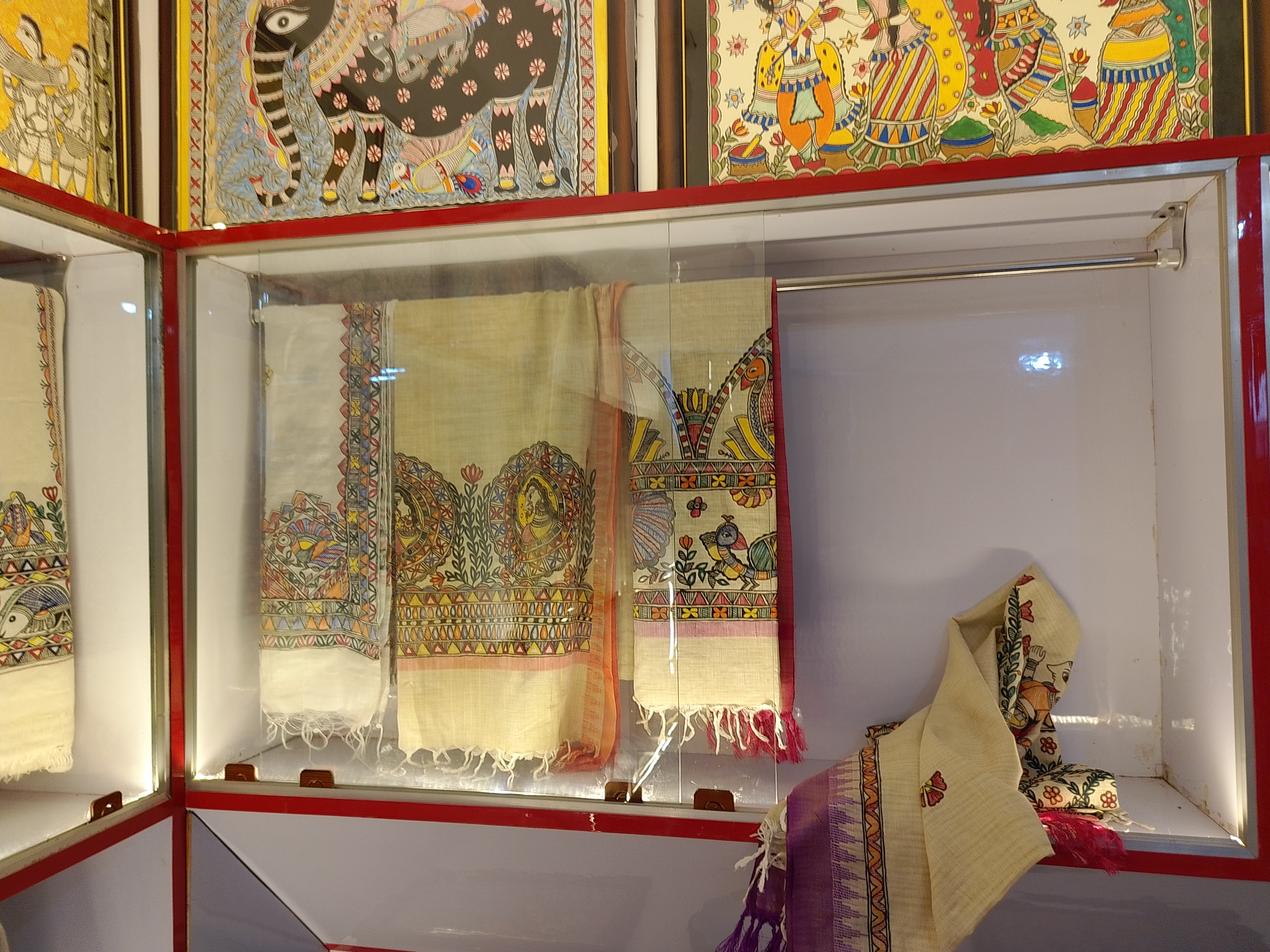 Beautiful mithila panting Shal