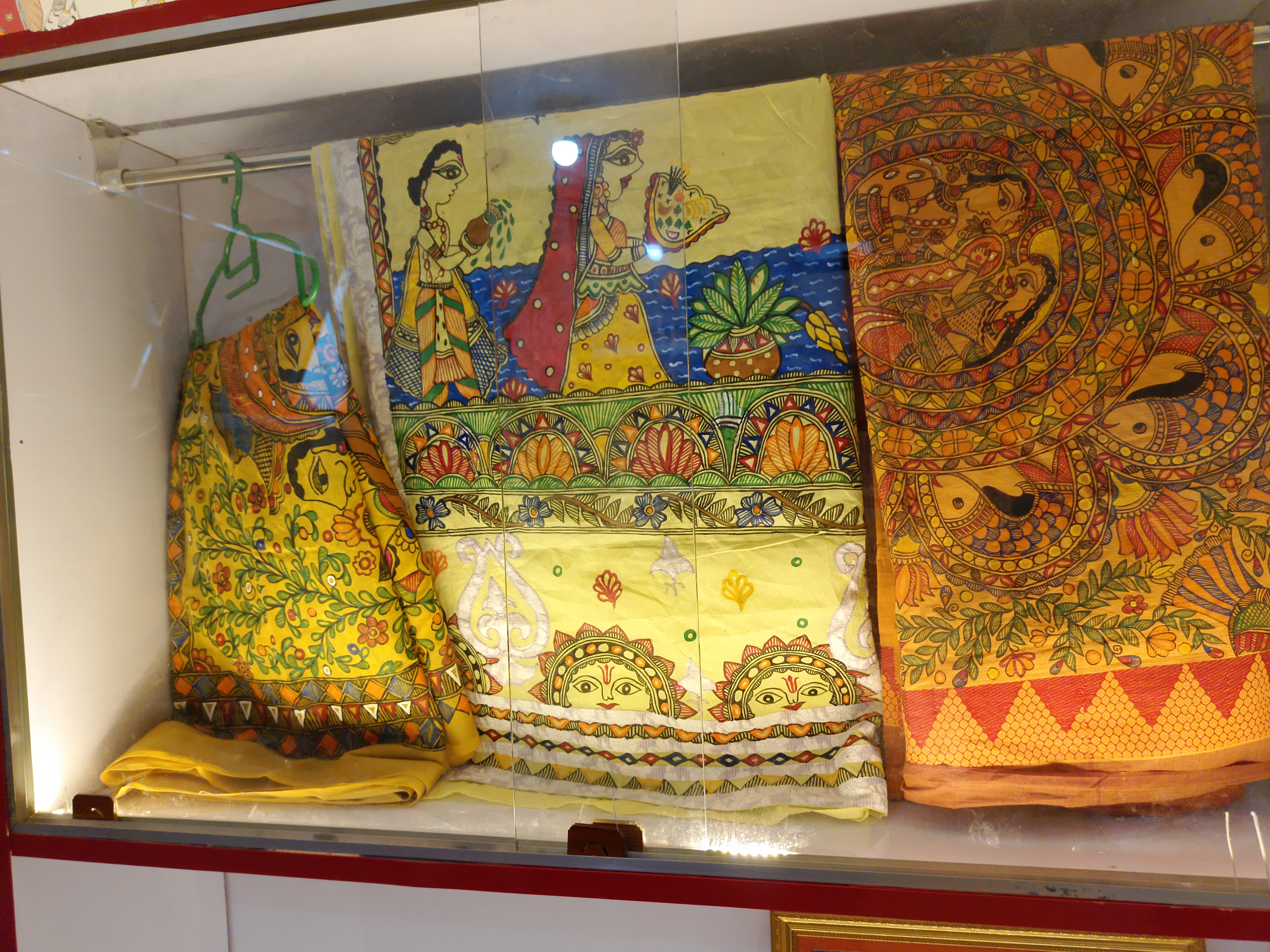 Beautiful mithila panting Sharee