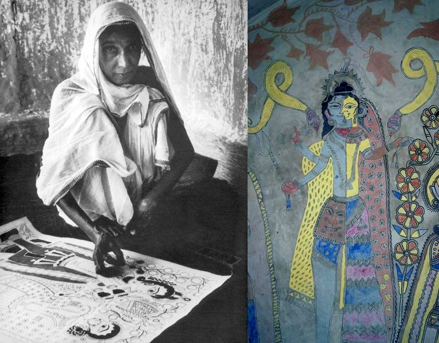 sita devi was making mithila penting