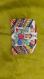 Pure canvas cotton small bag Mithila Panting Art thumbnail
