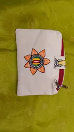 Pure canvas cotton small bag Mithila Panting Art thumb 1