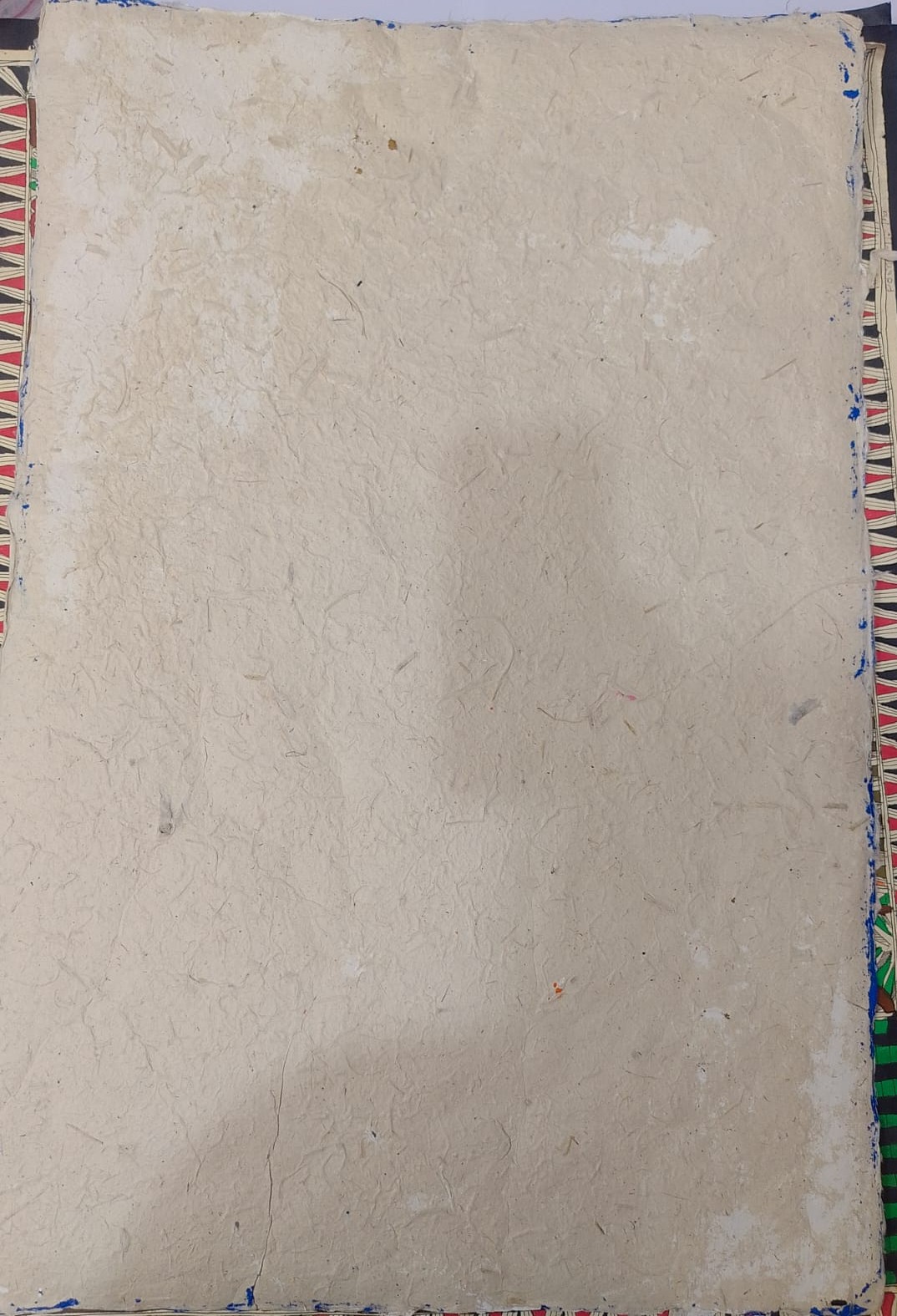 Mithila painting of a meditating Buddha figure thumb 1